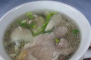 咸菜肉丝蘑菇年糕汤，美味又营养（口感鲜美，营养丰富，家常菜一样的味道）