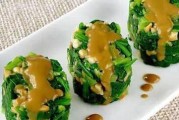 香菇麻酱拌菠菜（清爽美味，营养均衡）