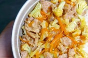 健康美味，有机菜花炒肉片（健康餐桌的佳品，以有机菜花为主打的美食）