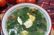 营养美味的酥肉菠菜排骨汤（家常食谱，健康生活，热爱美食）