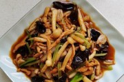 双丝白玉菇炒肉丝，美味又营养（做法详解，让你轻松在家享受餐厅级菜品）