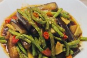 美味长豆角烧茄条（做法简单易学，让你爱上素菜）